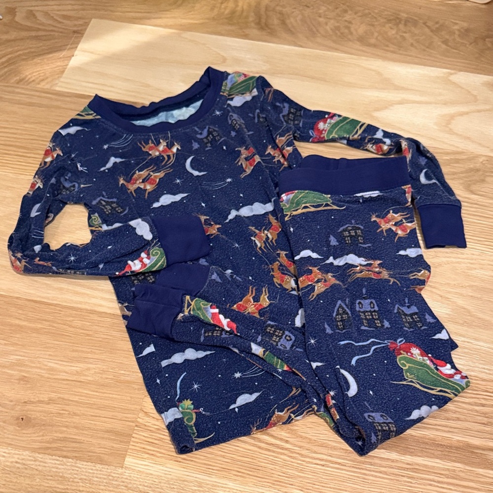 Little Sleepies Santa’s Sleigh Reindeer Pajamas